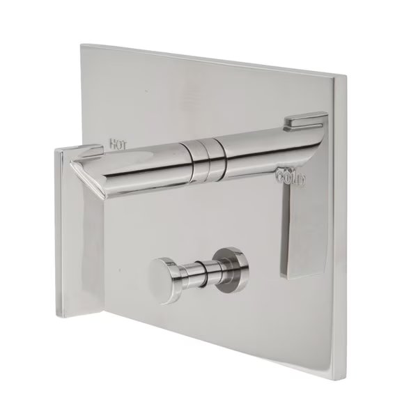 Balanced Tub & Shower Diverter Plate W/ Handle in Polished Gold, Pvd, Newport Brass, Mfr#: 5-2542BP/24